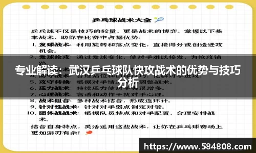专业解读：武汉乒乓球队快攻战术的优势与技巧分析